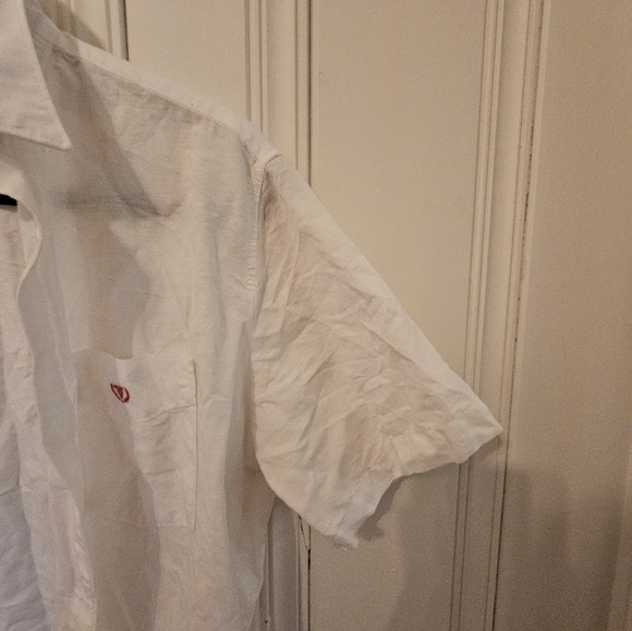 Used Medium Men's White VanHeusen Sport T-Shirt - Picture 4 of 16